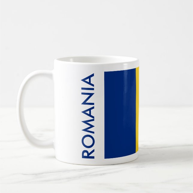 ROMANIA SOCCER COFFEE MUG (Left)