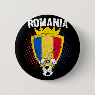 Romania Soccer Romanian Flag National Team Cup 6 Cm Round Badge