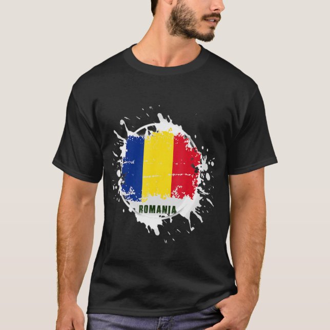 Romania Splash T-Shirt (Front)