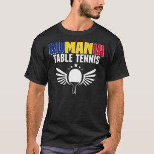 Romania Table Tennis Support Romanian Ping Pong T-Shirt