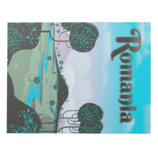 Romania Vintage landscape travel poster Notepad