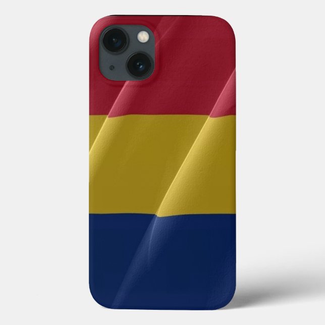 Romania Waving Flag - Case-Mate iPhone Case (Back)