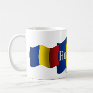 Romania Waving Flag Coffee Mug