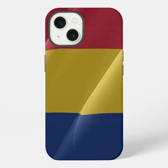 Romania Waving Flag - iPhone Case (Back)