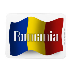 Romania Waving Flag Magnet