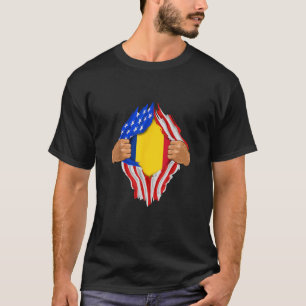 Romanian Blood Inside Me T-Shirt Romania Flag