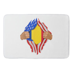 Romanian Blood Inside Me T-Shirt  Romania Flag Bath Mat
