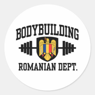 Romanian Bodybuilding Classic Round Sticker