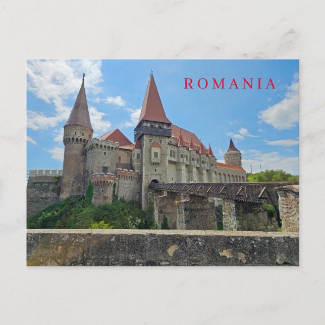 Romanian castle view postcard (Front)