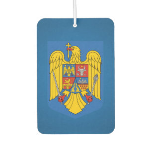 Romanian coat of arms car air freshener