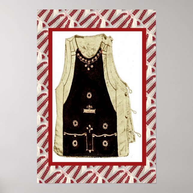 Romanian craft, embroidered over dress poster (Front)