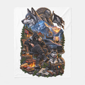 romanian design fleece blanket