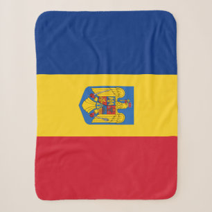 Romanian Flag Blanket, patriotic, Romania Sherpa Blanket