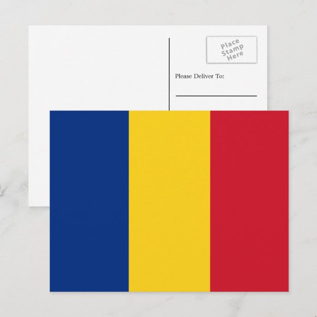 Romanian Flag, Flag of Romania Postcard (Front/Back)