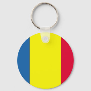 Romanian Flag Key Ring