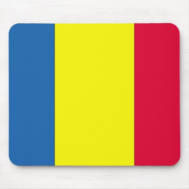 Romanian Flag Mouse Mat (Front)