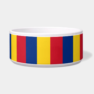 Romanian Flag Pet Bowl