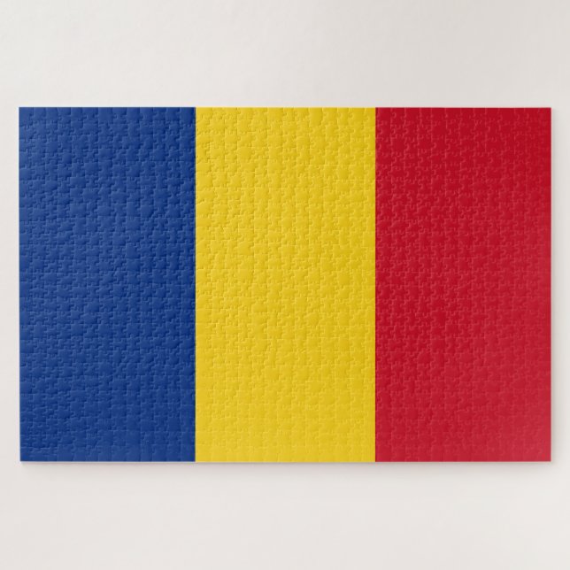 Romanian Flag (Romania) Jigsaw Puzzle (Horizontal)
