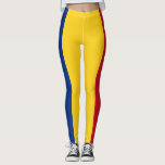 Romanian Flag (Romania) Leggings<br><div class="desc">This design features the national flag of Romania, which is a country located at the crossroads of Central, Eastern and Southeastern Europe. It has land borders with Bulgaria to the south, Ukraine to the north, Hungary to the west, Serbia to the southwest and Moldova to the east, including has its...</div>