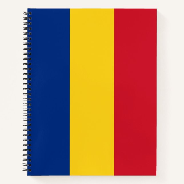 Romanian Flag (Romania) Notebook (Front)