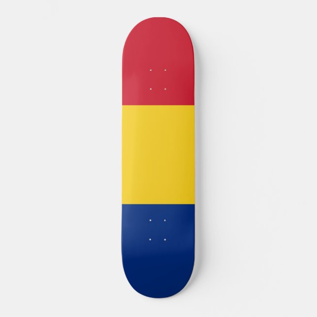 Romanian Flag (Romania) Skateboard (Front)