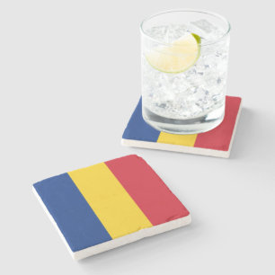 Romanian Flag (Romania) Stone Coaster