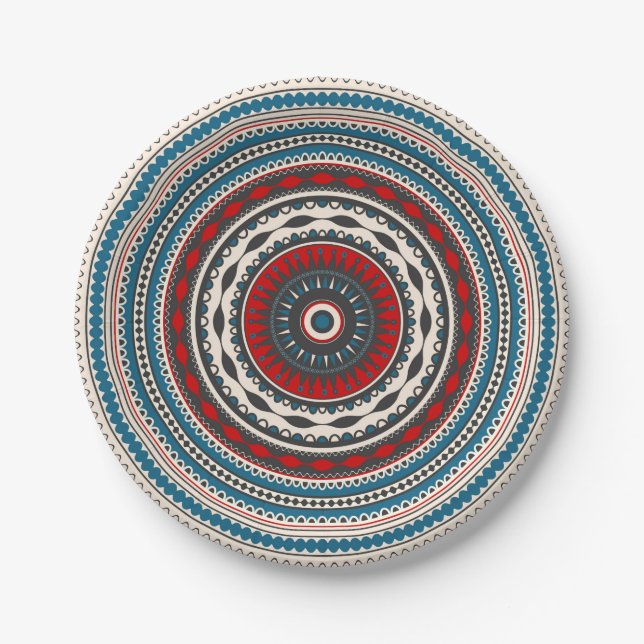 Romanian folk art paper plate (Front)