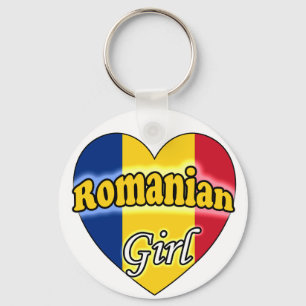Romanian Girl Key Ring