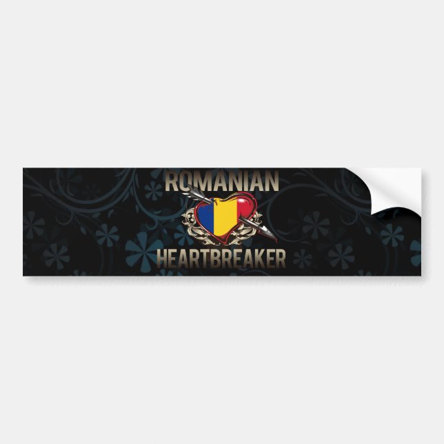 Romanian Heartbreaker Bumper Sticker (Front)