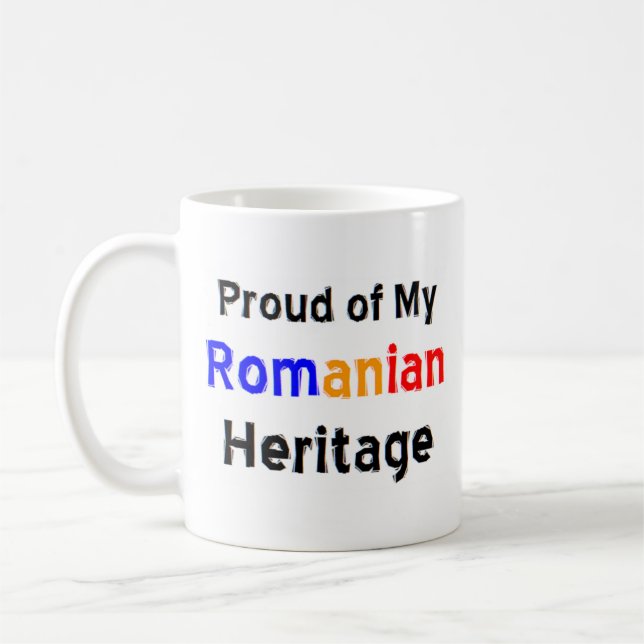 romanian heritage coffee mug (Left)