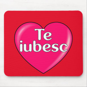 Romanian - I love you Mouse Mat