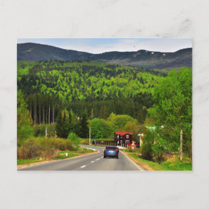 Romanian landscape postcard