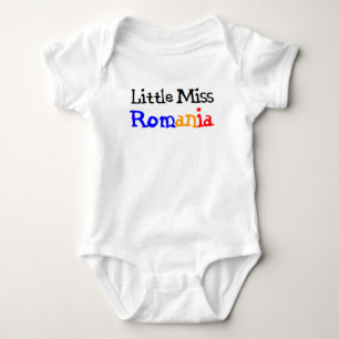 romanian little miss baby bodysuit
