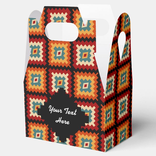 Romanian Motifs Favour Box (Opened)