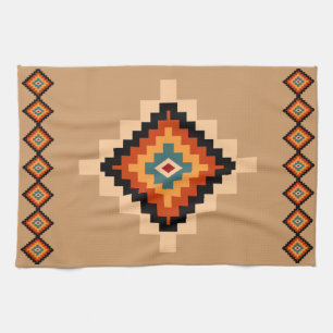 Romanian Motifs Tea Towel