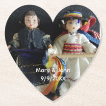 Romanian national motif Paper Coaster