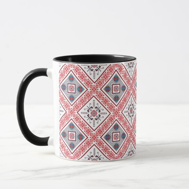 Romanian pattern mug (Left)
