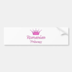 Romanian Princess Bumper Sticker