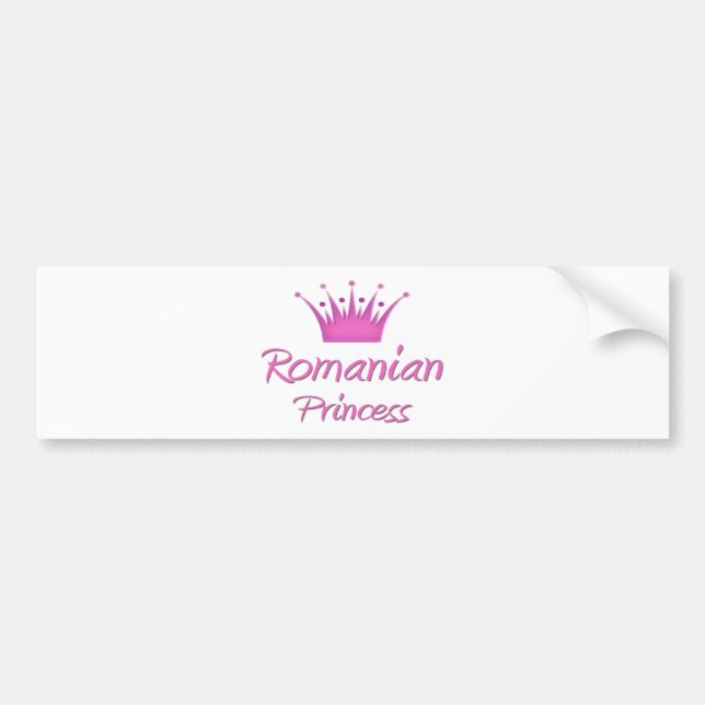 Romanian Princess Bumper Sticker (Front)
