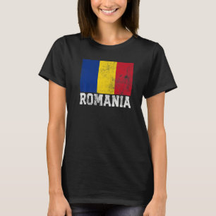 Romanian Romania Flag Home Souvenir Men Women T-Shirt