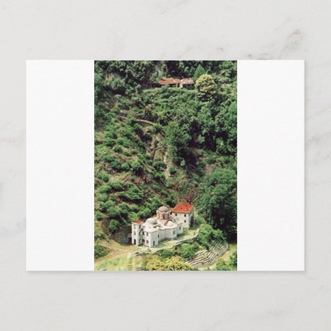 Romanian Skete Lakkoskiti, at Mount Athos Postcard (Front)