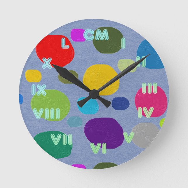 ROMANOS NUMEROS RELOJ ROUND CLOCK (Front)