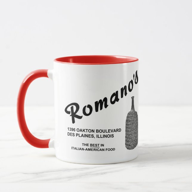 Romano's Restaurant, Des Plaines, IL Mug (Left)