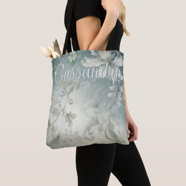 Romanric Goth White Tapestry Personalized Tote Bag (Close Up)