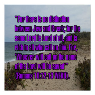 Romans 10:12-13 WEBU Poster