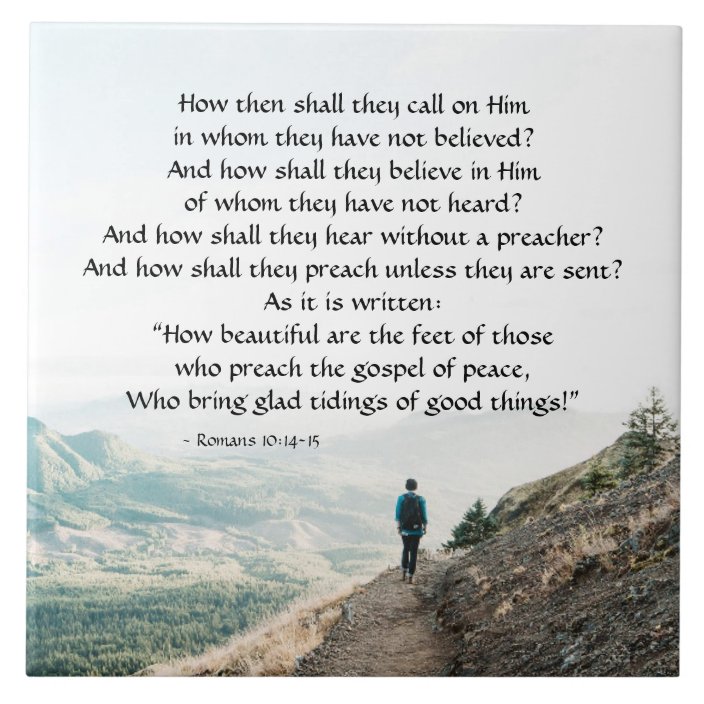 Romans 10 14 15 How Then Shall They Call On Him Tile Zazzle co uk romans-10-14-15-how-then-shall-they-call-on-him-tile-zazzle-co-uk