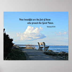 Romans 10:15 How beautiful are the feet... Poster
