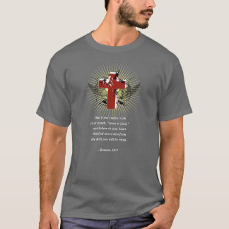 ROMANS 10:9 Bible Verse T-Shirt