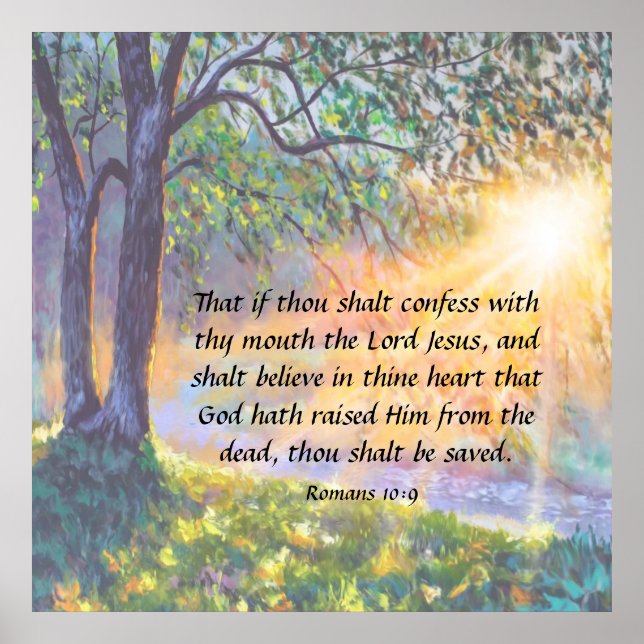 Romans 10:9  poster (Front)
