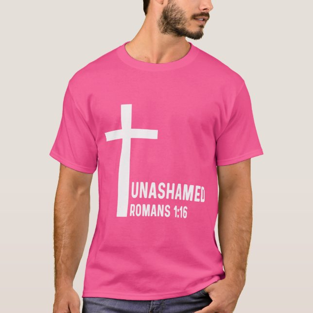 Romans 116 1 16 God Jesus Religious Christian Unas T-Shirt (Front)